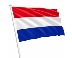 BREG Nederlandse Bootvlag - 20 x 30 cm - Rood - Wit - Blauw - Nederlandse Vlag Voor Boot
