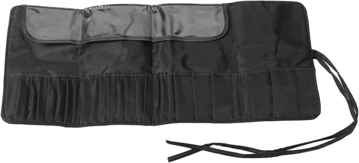 Make-up Kwast Organzier Tas, Draagbare Make-up Kwast Rolhouder Met 26 Gaten, Grote Capaciteit Waterdichte Make-up Kwast Opbergtas Voor Op Reis, Make-up Artiesten Make-up Tas
