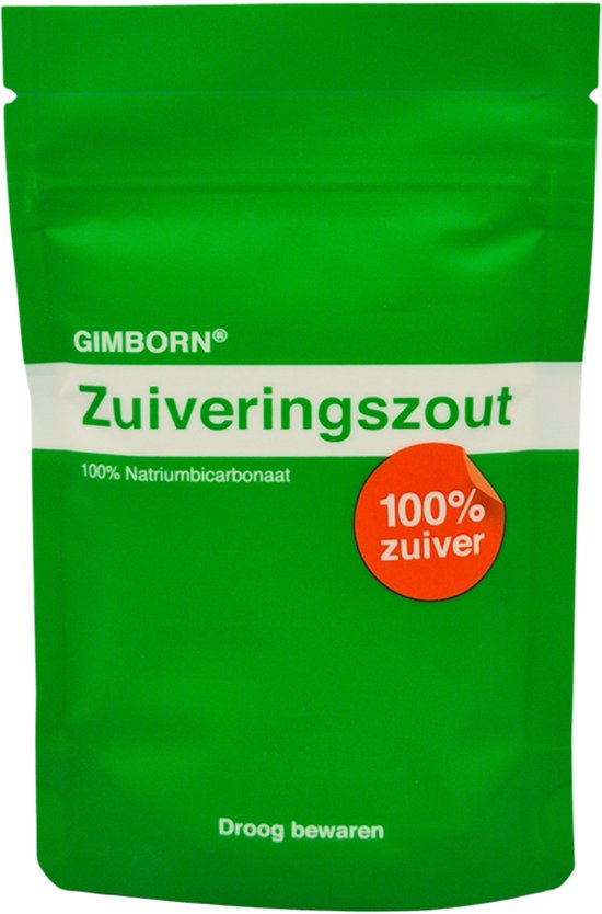 Gimborn Zuiveringszout, 100% Natriumbicarbonaat. Met icoontjes.