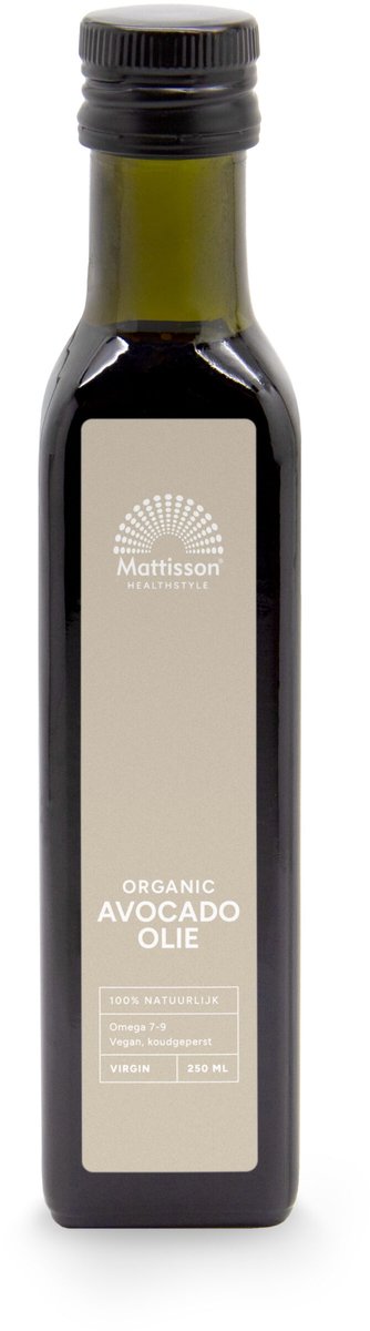 Mattisson - Biologische Avocado Olie - Bron van Omega 9 Vetzuren - 250 ml