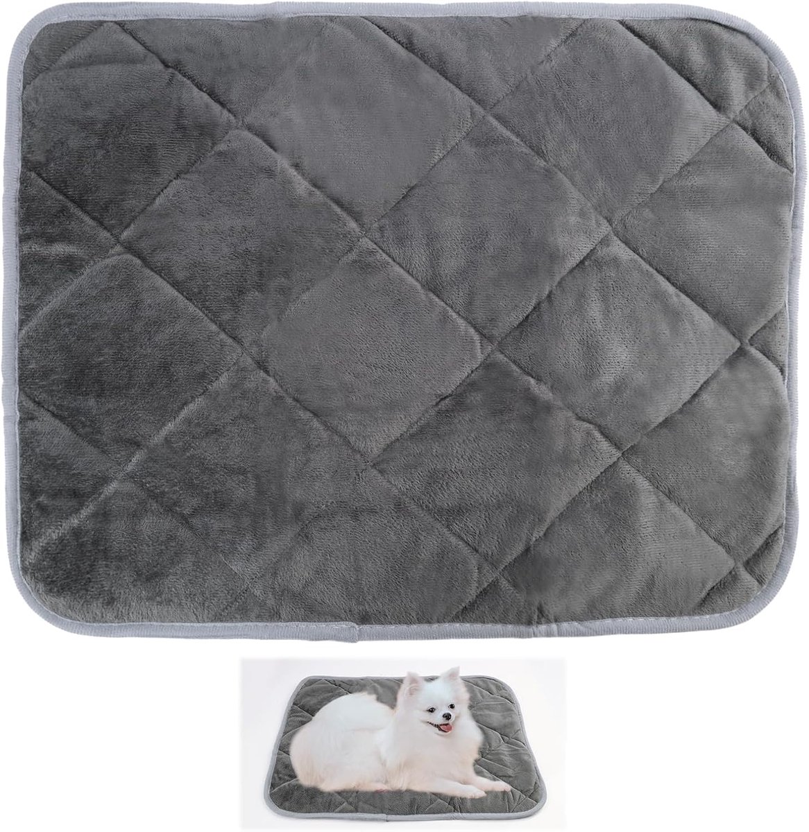 deken voor katten & honden, warmtematte voor huisdieren, wasbare puppy thermodeken, antislip thermodeken in maat M (50x40cm) - Ideaal voor koude winterdagen
