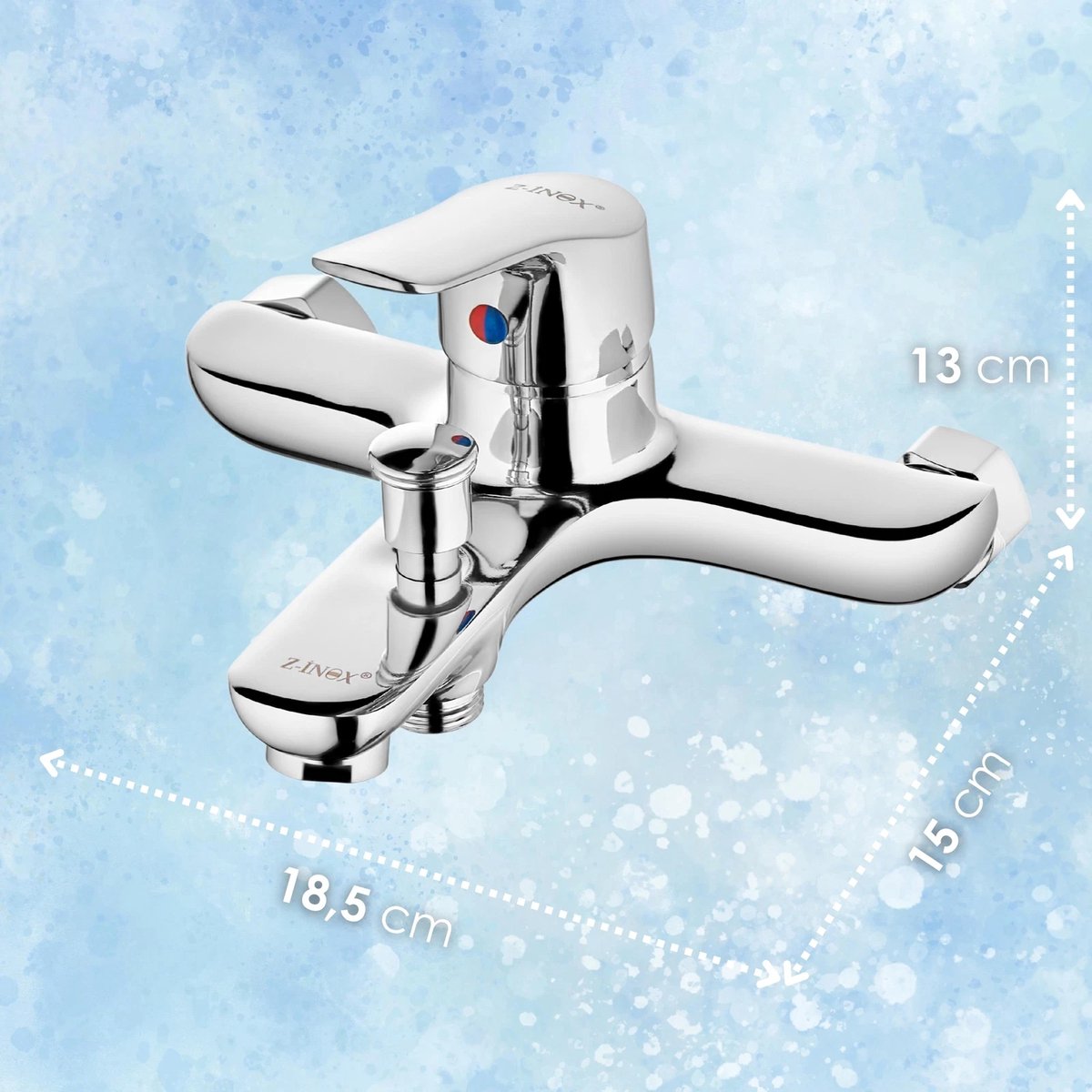 Luxe Badkraan douchemengkraan met Handdouche – Complete Mengkraan Set – Chroom