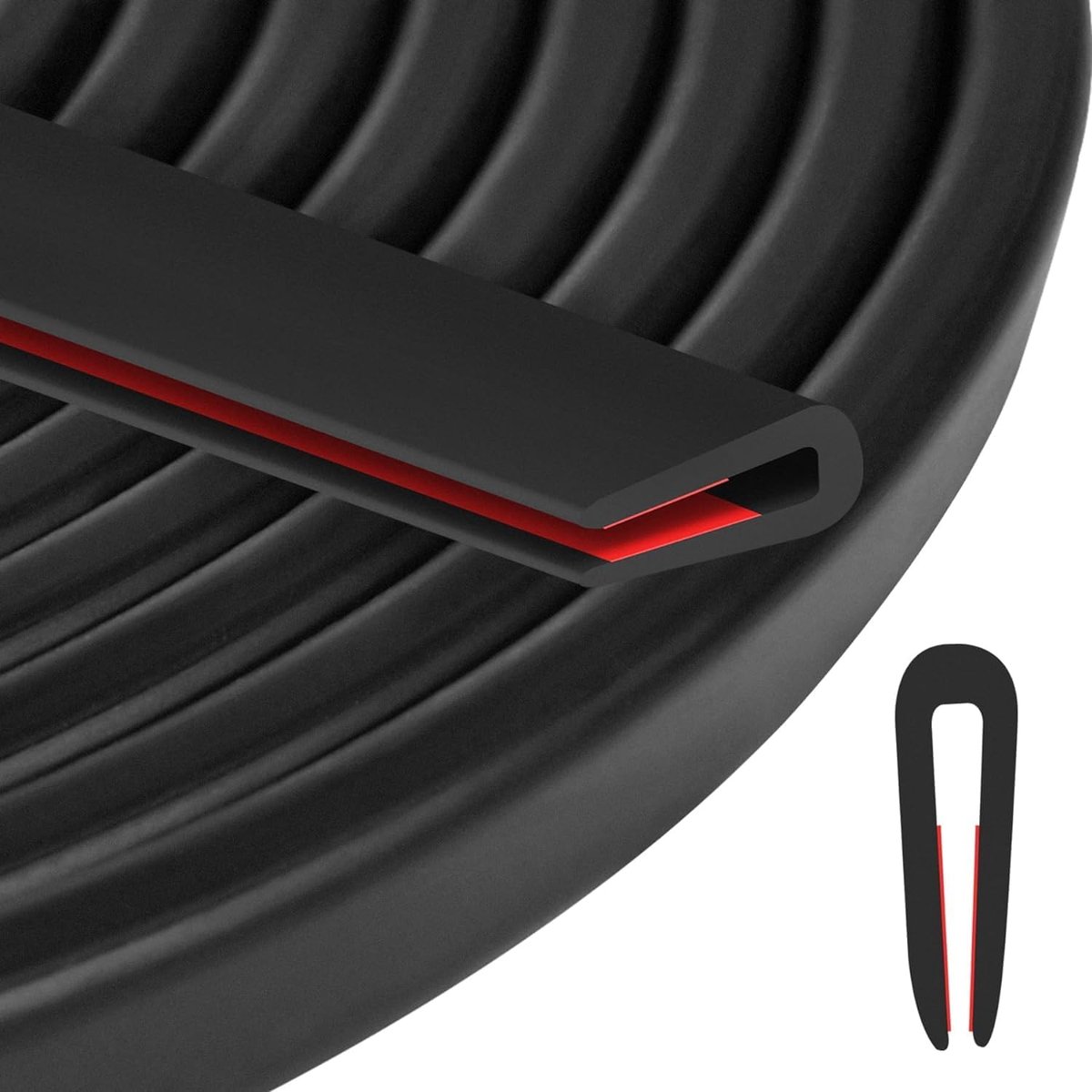 Randbeschermprofiel 4 mm x 3 meter voor autodeuren, ramen en metalen platen