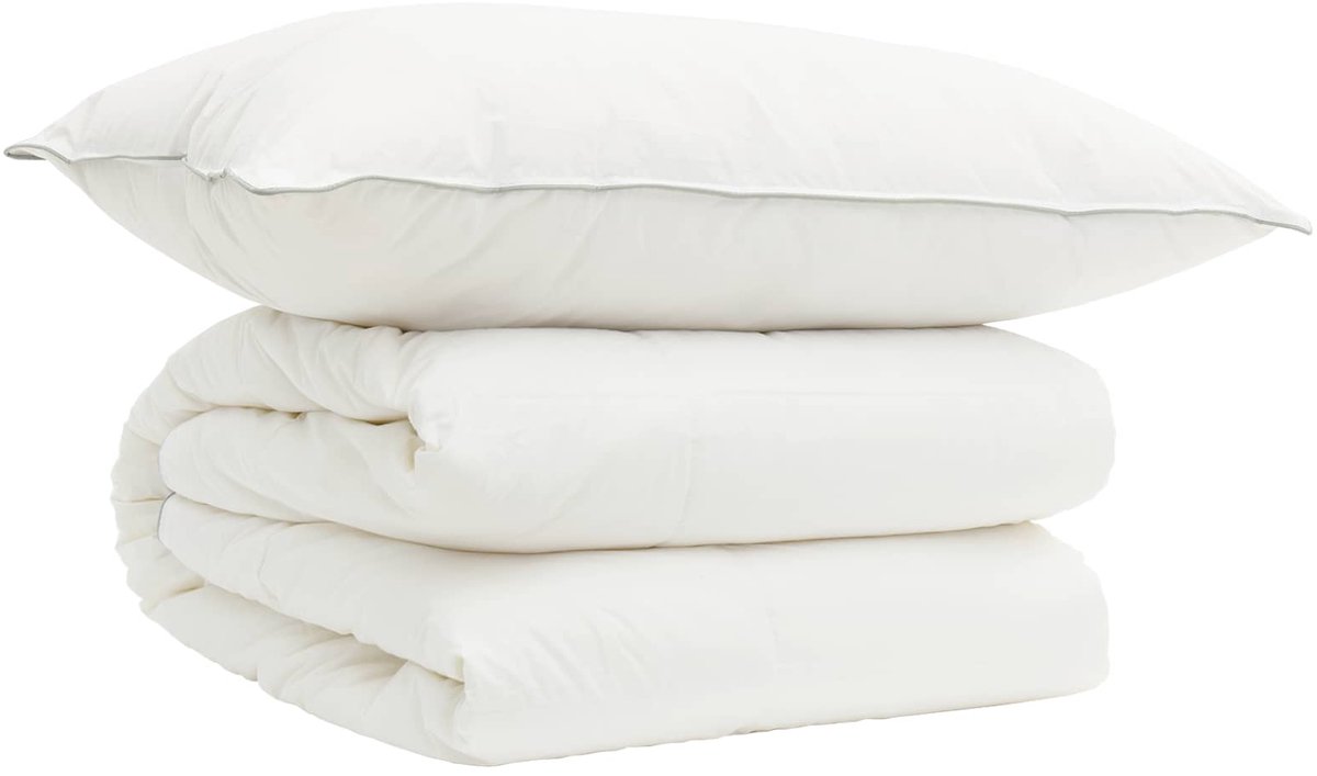 vidaXL - Dekbed - en - Kussen - Set - 2 - pcs - 150x200 - cm - 4 - seizoenen - 200+300 - G