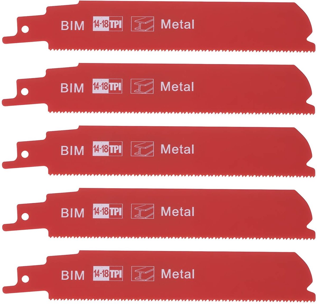 Dailygoods - 5 Stuks Reciprozaagbladen 6 inch voor Metalen Snijden