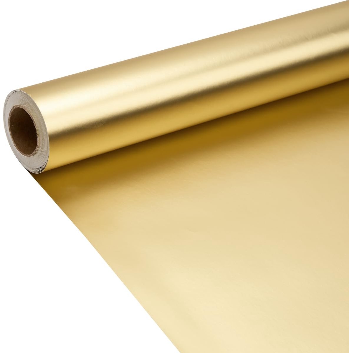 Dailygoods- Cadeaupapier Goud Mat 43 cm x 9 m - Inpakpapier - Effen Kleur - Verpakking - Geschenken - Praktisch zonder knikken - Geschenkpapier