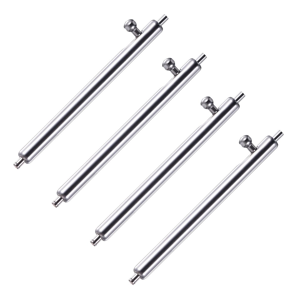 Dailygoods- Veerpennen 4 Stuks - Roestvrij Stalen Pinnen - Snelsluiting - Horlogeband Reparatie - Geschikt voor 22 mm - Duurzaam Ontwerp - Horlogepennen