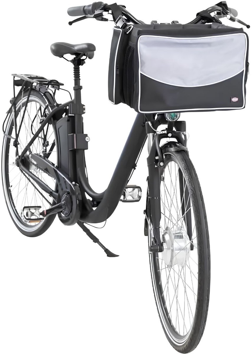 JCP® Fietsmand Hond - Hondenmand Fiets - Fietsmand Hond Voorop - Zwart - 41cm x 26cm x 26cm
