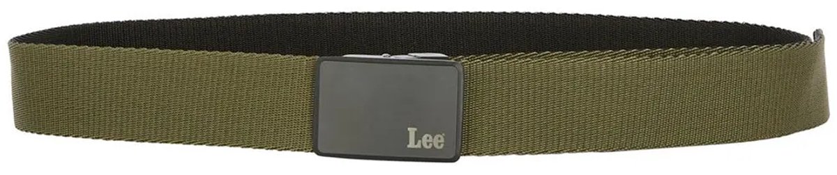 Lee Reversible Webbing Riem Groen 95 cm Man