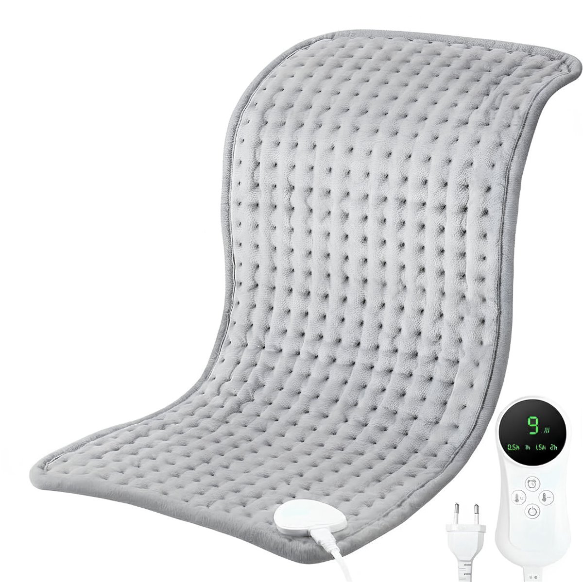 SP® Warmtekussen - 9 Temperatuurinstellingen - Kussen - Warmtepad - Grijs - 30cm x 10cm x 9cm