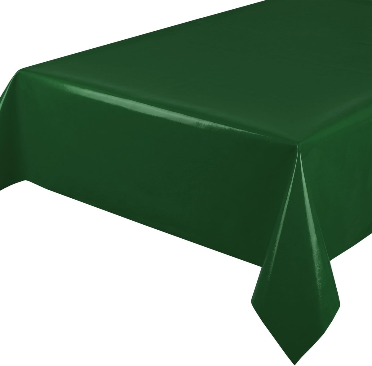 tafelkleed, afwasbaar tafelzeil, effen, 140 x 100 cm (rechthoekig) donkergroen