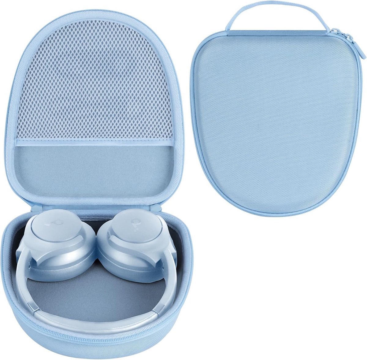 Duurzame Hard Case voor Draadloze Hoofdtelefoon - Bescherming, Lichtblauw, Geschikt voor Q20i/Q30/Q45/Q35