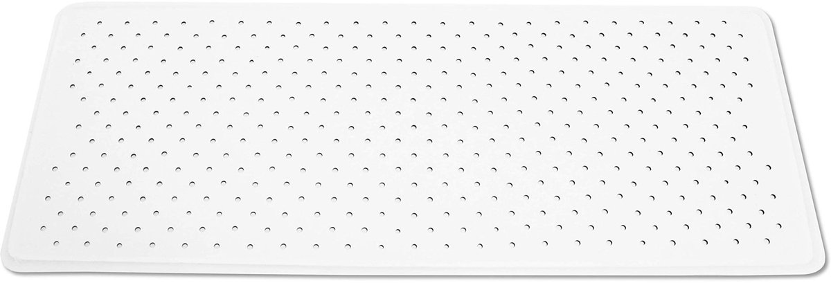 Badmat (65x35 cm), Douchemat, Antischimmel Badmat, Zuignap Witte 100% Natuurrubber - Made in Europe