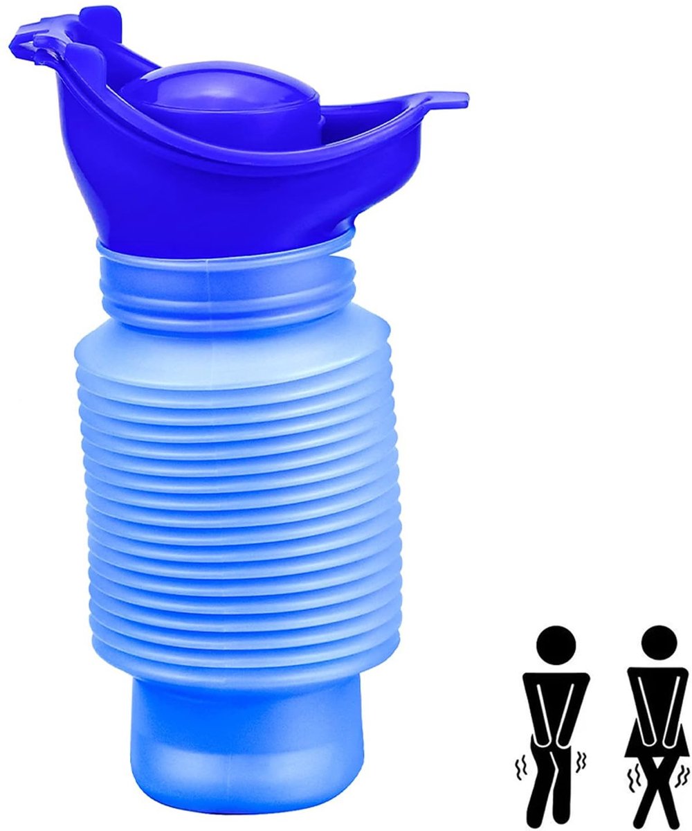 Dailygoods- Urinoir herbruikbaar - Staande plashulp - Draagbaar - 750 ml - Ideaal voor kamperen - Veilig plassen - Plasapparaat