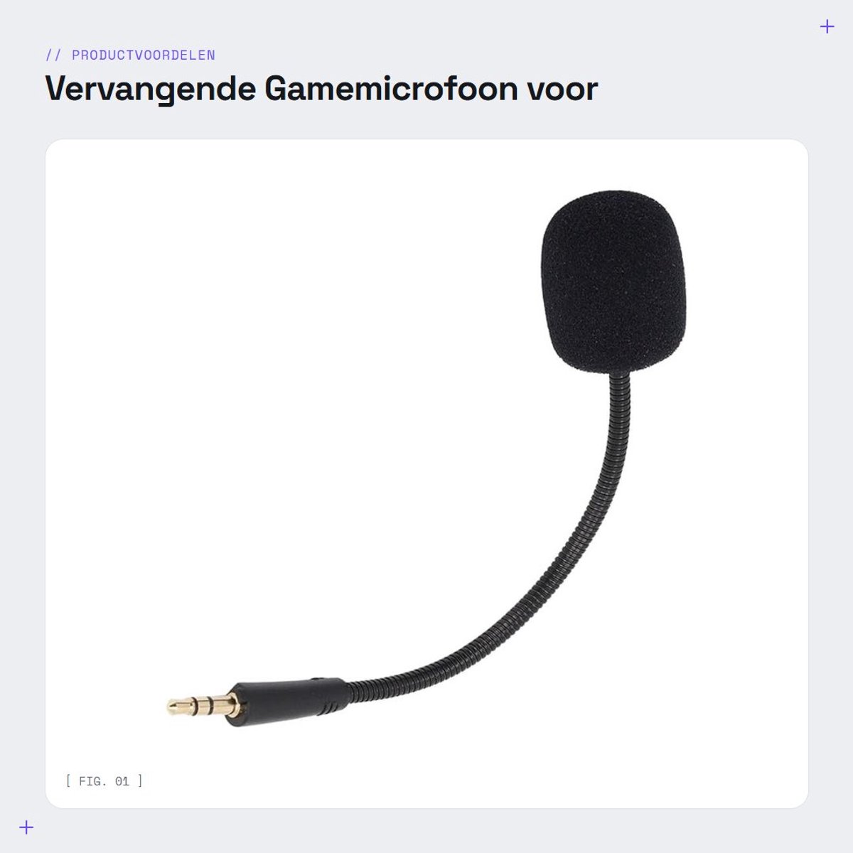 Dailygoods - Vervangende Gamemicrofoon voor Hoofdtelefoon