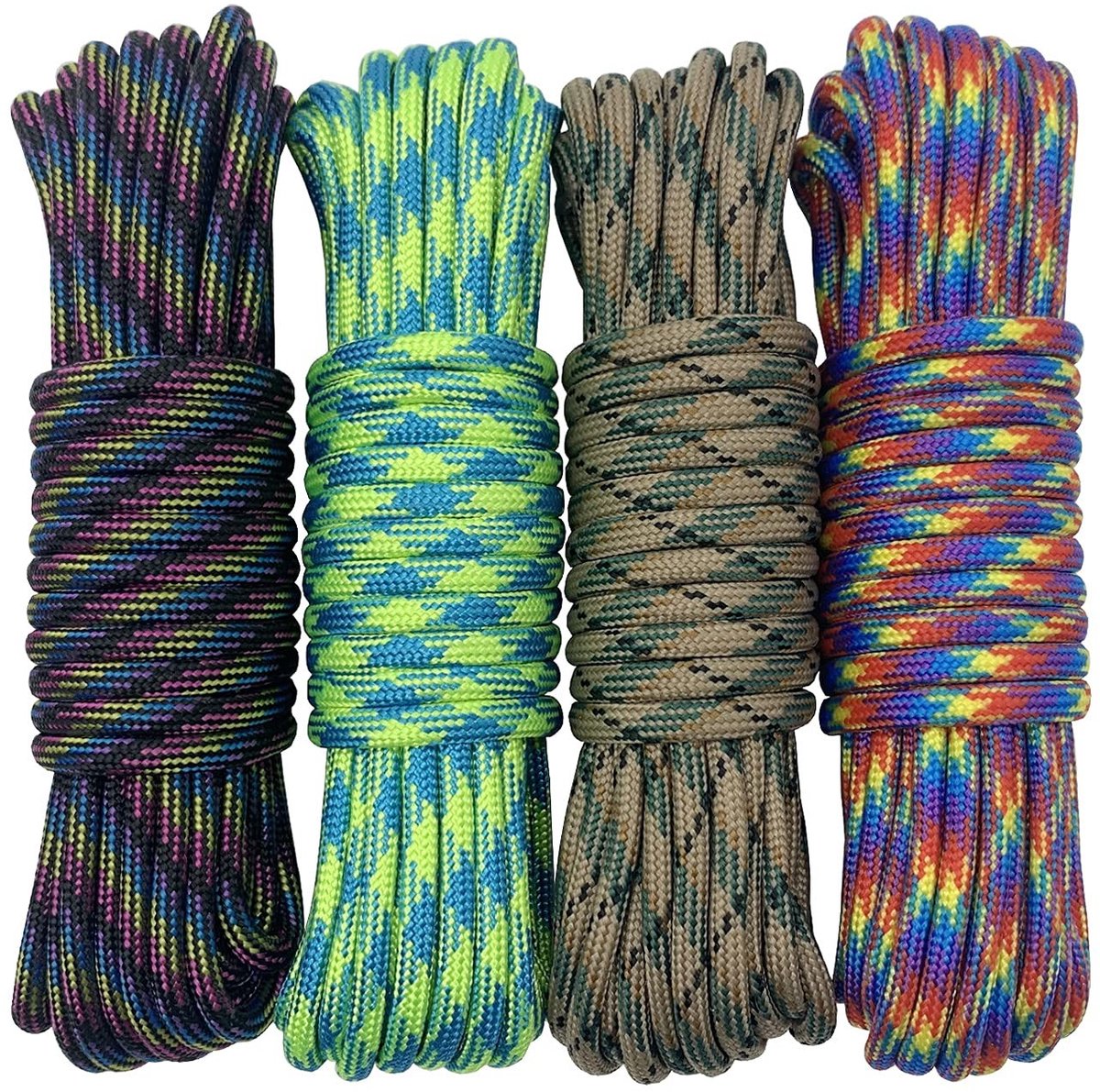 Dailygoods- Paracord Touw 6 Meter - Paracord 550 - Paracord Set - Outdoor Survival - DIY Kit - 7 Strengen Nylon - Survivaltouw