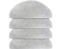 Dailygoods- Dweilpads 4 Stuks - Dweilpads Dreame L40 Ultra AE - Dweilpads Swiffer - Robotstofzuiger Accessoires - Stofzuiger Onderdelen - Compatibel met Lubluelu L20 en Honiture V8 Pro - Schoonmaakdoekjes