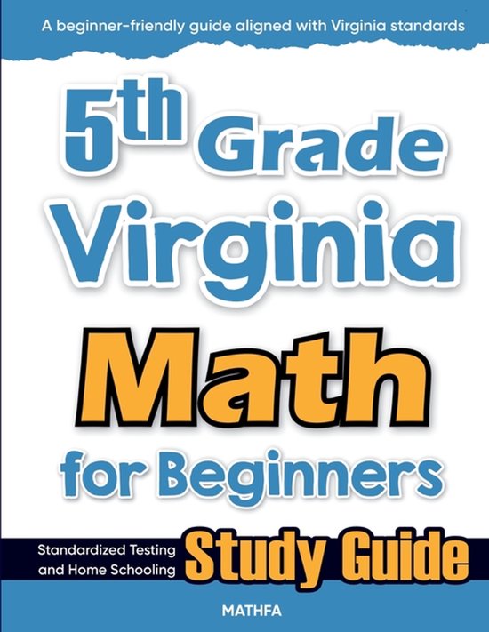 5th Grade Virginia Math for Beginners - cover