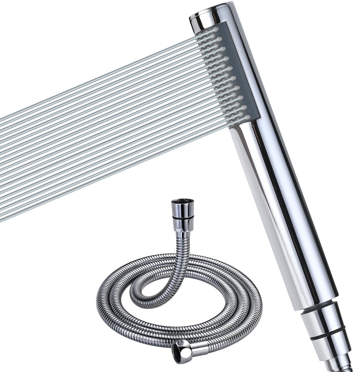 Dailygoods- Douchekop Hoge Druk - Waterbesparend - Roestvrij Staal - Anti-kalk - 67 Sproeiers - Perslucht Aangedreven - Douchekoppen