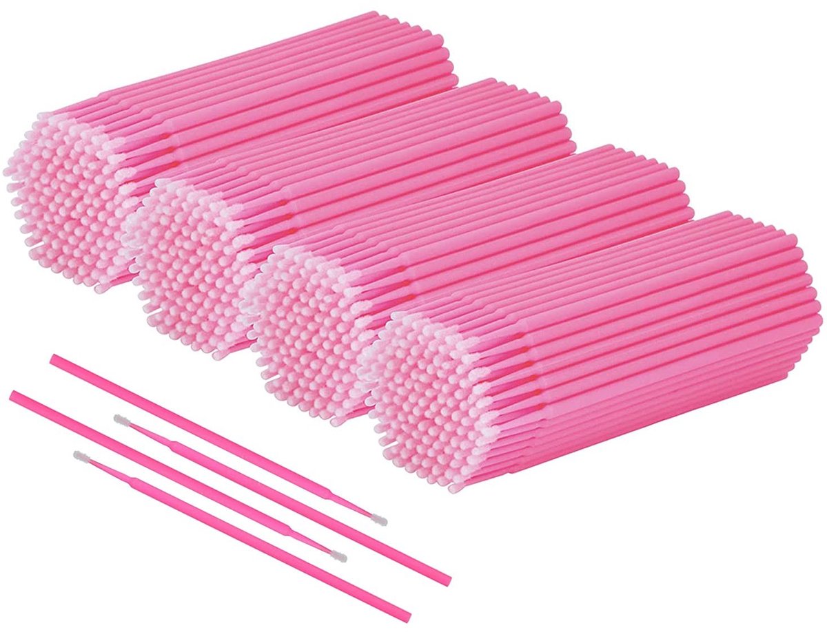 Dailygoods- Microborstels 400 stuks - Wimperborstels - Make-up Applicator - Oraal - Netheid - Flexibele Borstelkop - Make-upborstels