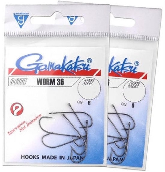 Gamakatsu Worm 36 - Maat 3/0 van Gamakatsu — afbeelding 2
