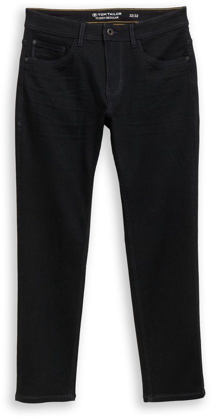 Zwarte Tom Tailor 'TTJOSH REGULAR SLIM' jeans, staand.