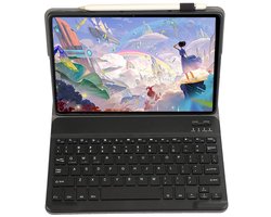 Toetsenbord voor Huawei MatePad 11.5 S 11,5 inch, hoes draadloos afneembaar QWERTY toetsenbord voor Huawei MatePad 11.5S 2024 (zwart)