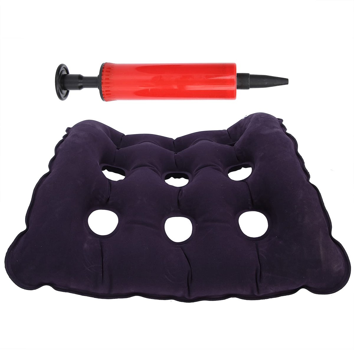 Opblaasbare Zitkussens, Rolstoelluchtkussen, Opblaasbare Kussenzitting Met Pomp, Opblaasbaar Kussen Geschikt Voor Ouderen En Bedlegerige Patiënten(saffierblauw)