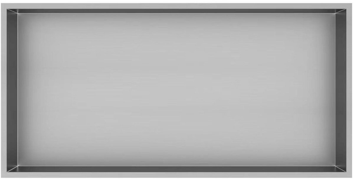 Badkamer inbouwnis 60x30x7cm Sanitado Ferro Lotus in RVS