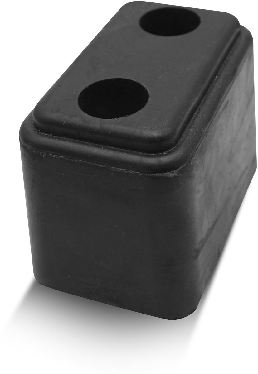 Barcelona | Rubberbuffers voor vrachtwagens | Pakket 1 | Parkeerstopper voor garage | 116x74x86mm | Rubber | Vrachtwagenaccessoires | voor aanhangers, caravanaccessoires, garagebuffers