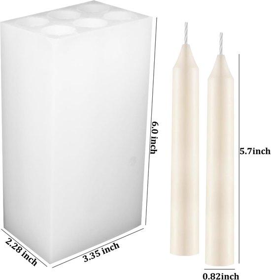 Mallen, Pijler Kaars Maken Mold Lange Cilinder Geurkaars Mold Voor Wax Kaars Handgemaakte Craft Maken — afbeelding 5