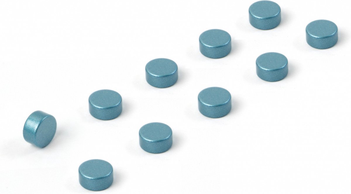 Magnet steely - set of 10 - Silver blue
