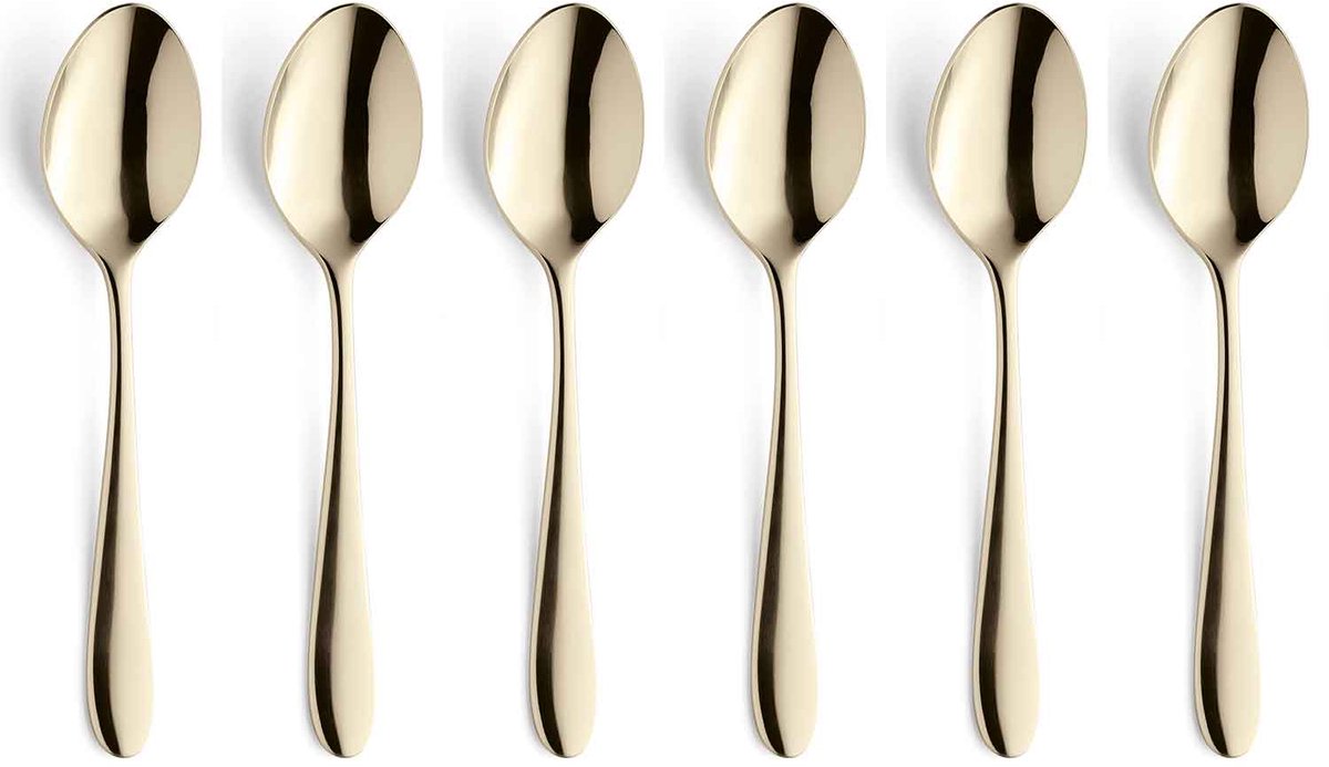 Oxford Pvd Tafellepel Champagne Set 6 Kraft Box