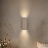 BRILONER Ida – Wandlamp – wandlamp binnen – woonkamer lamp - GU10 fitting – beige – 8 x 20 cm