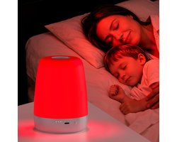 Red-Light Night Light Baby: Pure 670nm Natural Melatonin Booster for Kids & Mom – Red Light Lamp Sleep Aid for Deeper Rest & Wake Up Refreshed in Bedroom & Nursery (White)