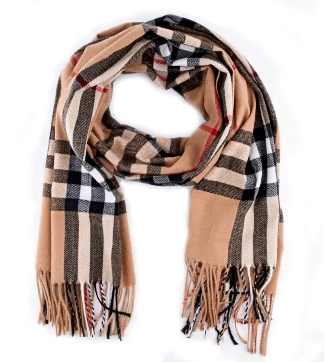 SolidKeus - Geruite Sjaal 35 x 190 cm voor Herfst en Winter