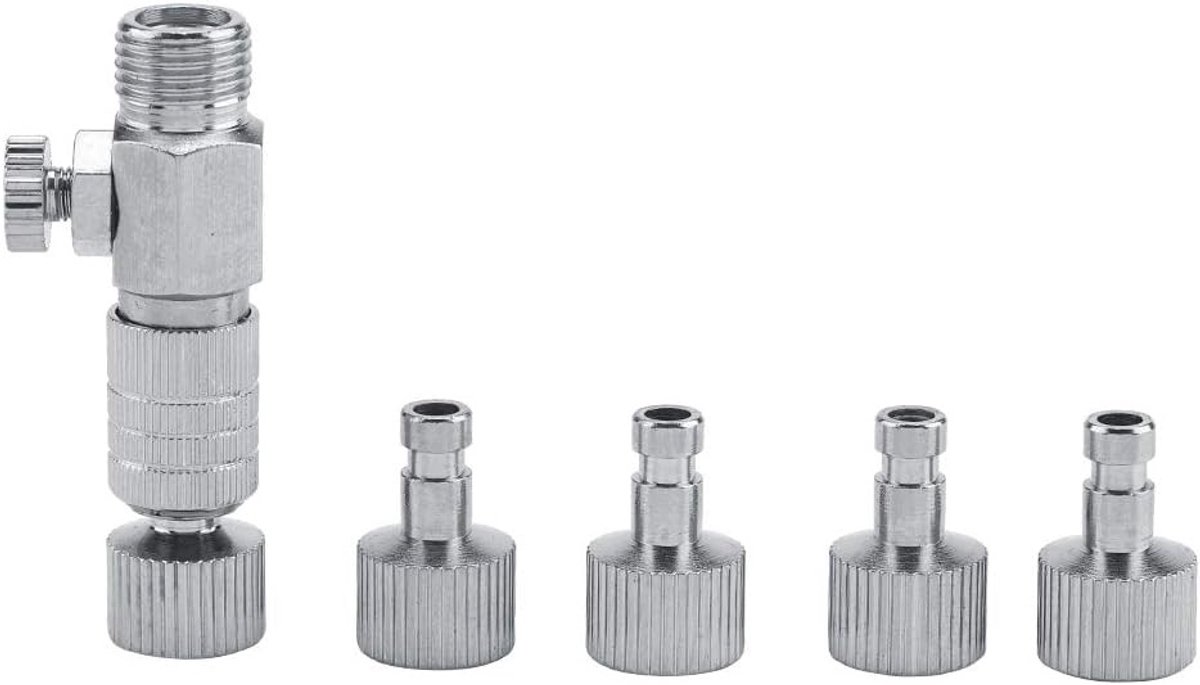 Luchtdrukslang Koppelingen voor Airbrush, Snelle Ontkoppeling, 1/8" Slang met 4 Koppelingen voor Airbrush Gebruik