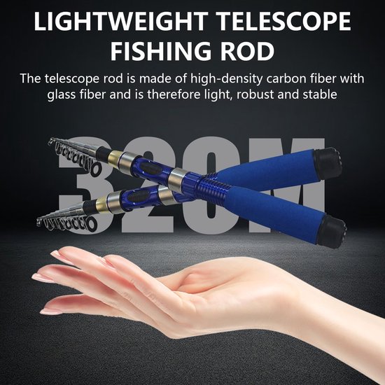 SolidKeus - Telescopische Hengelset met 2 Rollen en Accessoires — afbeelding 3