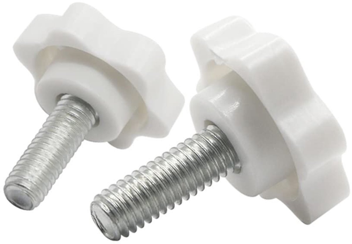 SolidKeus - Set van 10 Plastic Sterknoppen met Schroeven