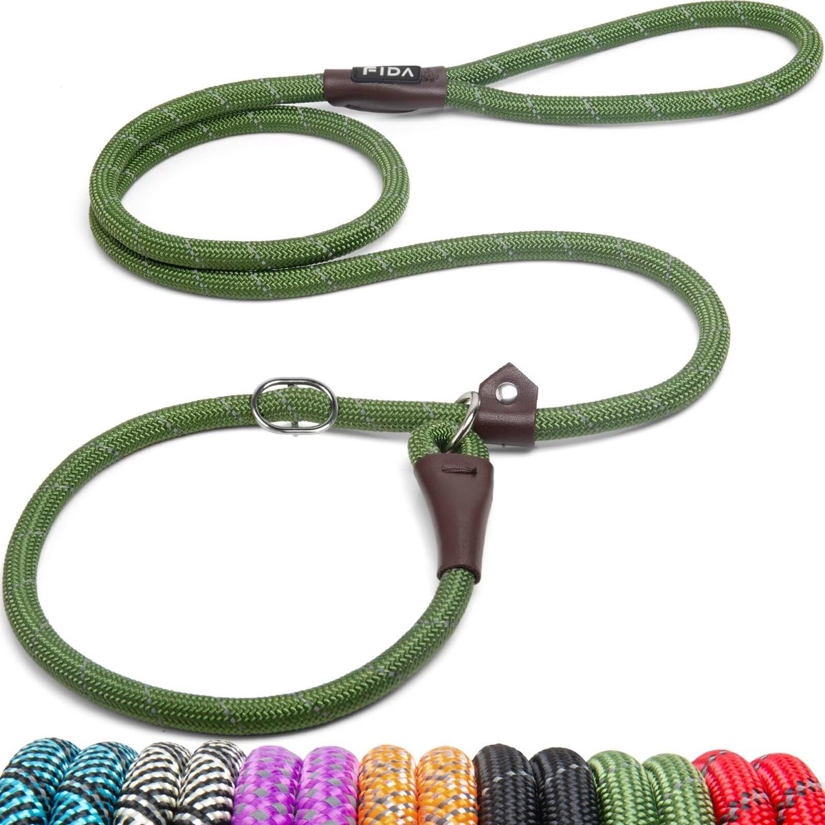 SolidKeus - Slipketting Hond Leash 1.8m, Gemakkelijk te Gebruiken