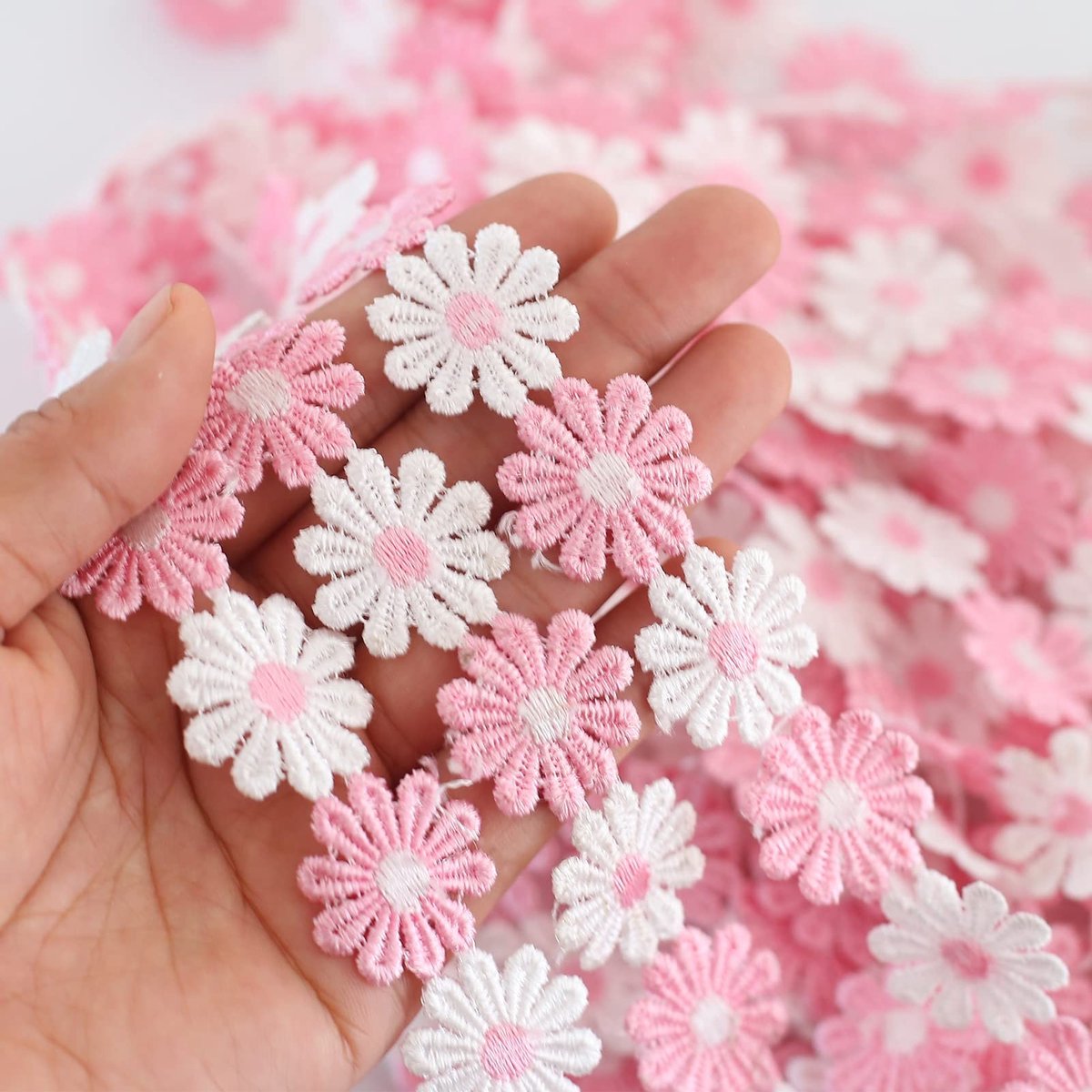 SolidKeus - 6.5 m Kantenlint Bloemen in Meerdere Kleuren