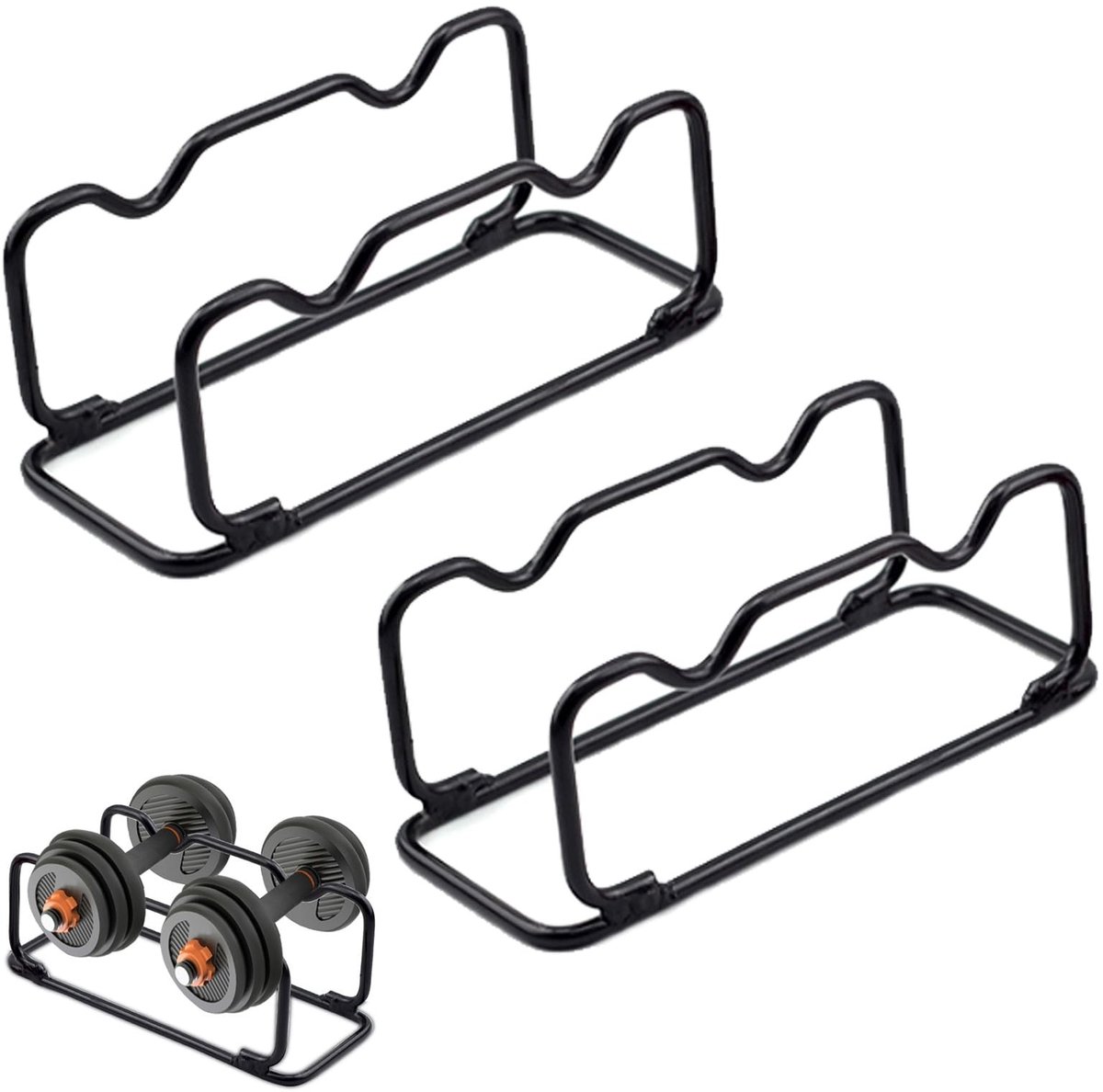 SolidKeus - Set van 2 Dumbbell Racks voor Thuisgebruik