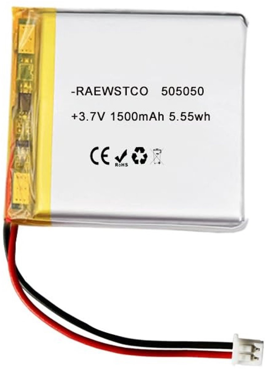 SolidKeus - Polymeer Lithium Accu 3.7V 1500mAh voor Luchtreinigers