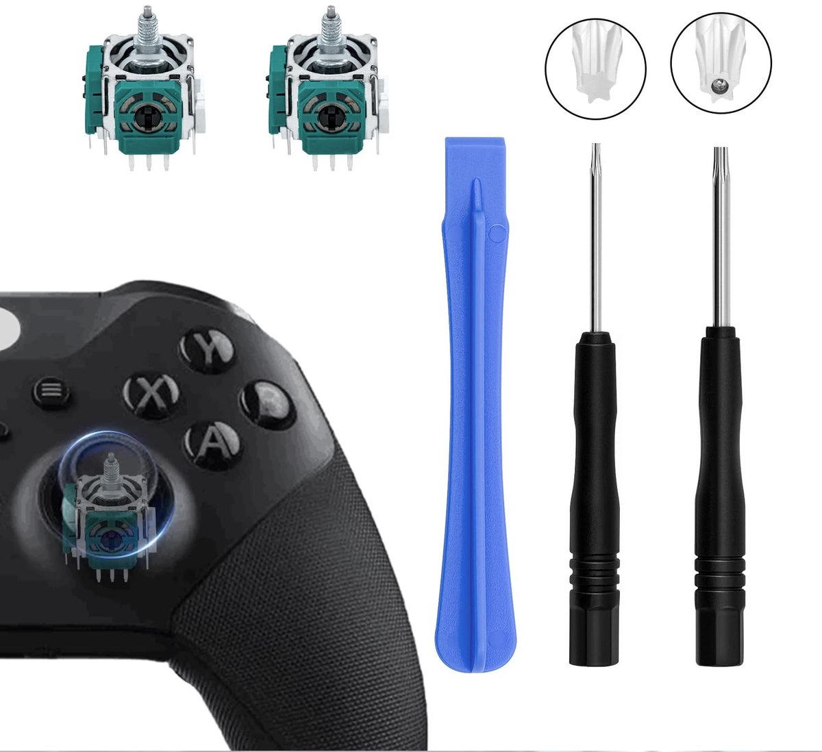 SolidKeus - Vervangingsset voor Analoge Joysticks voor Controllers