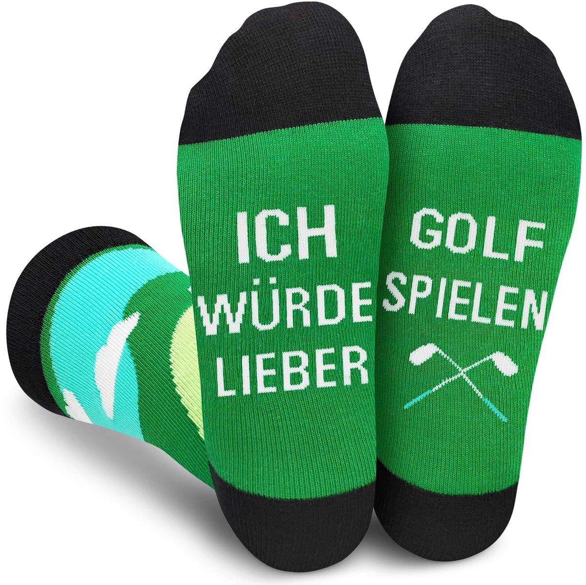 SolidKeus - Grappige Golf Sokken met Tekst voor Mannen, One Size