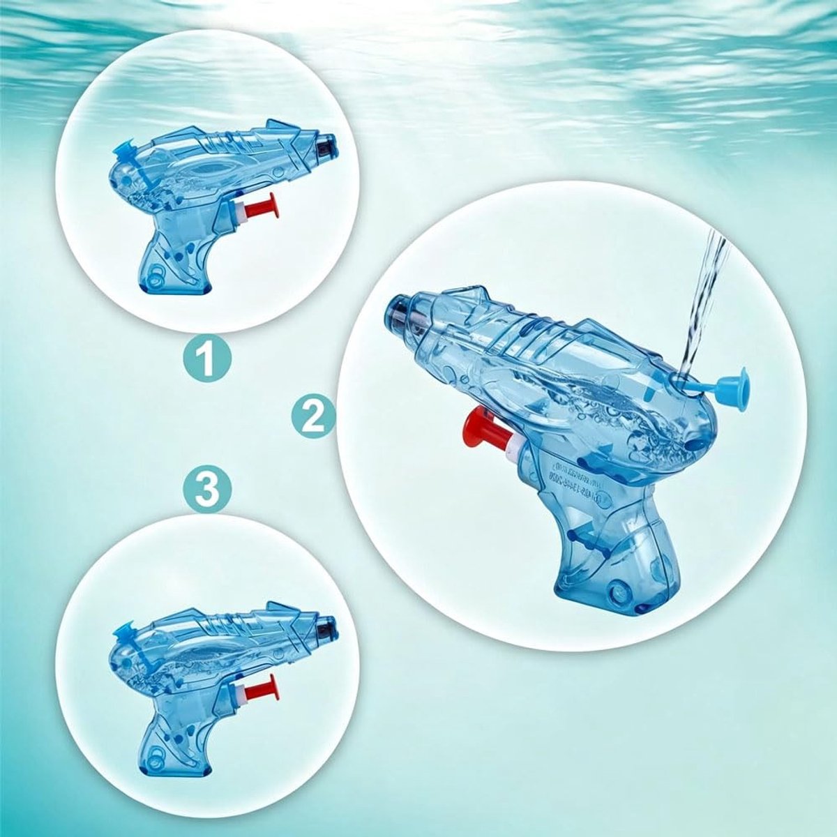 SolidKeus - Set van 12 Mini Waterpistolen voor Kinderen