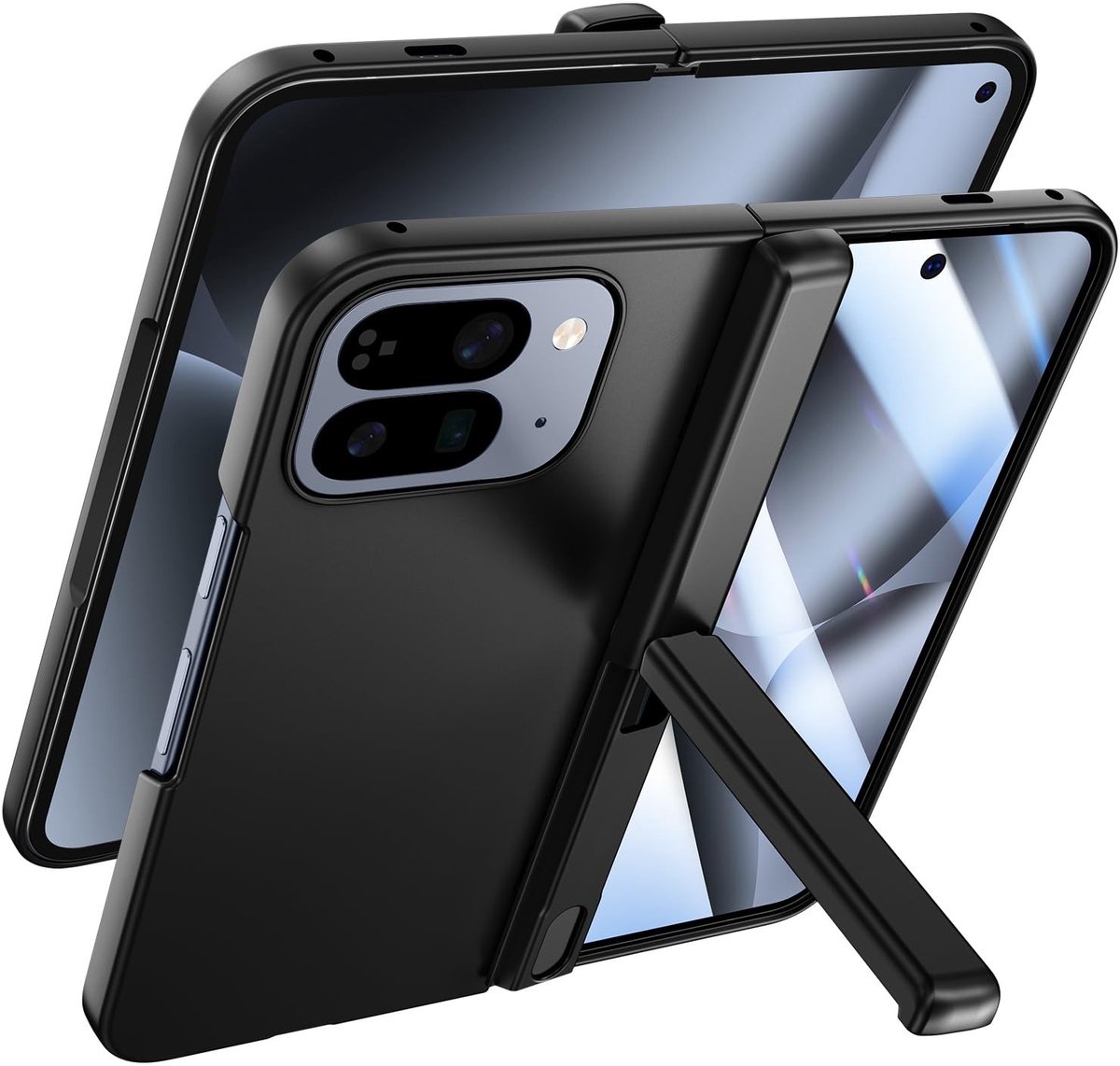 SolidKeus - Opvouwbare Hoes voor Smartphone met Kickstand en Schermbeschermer