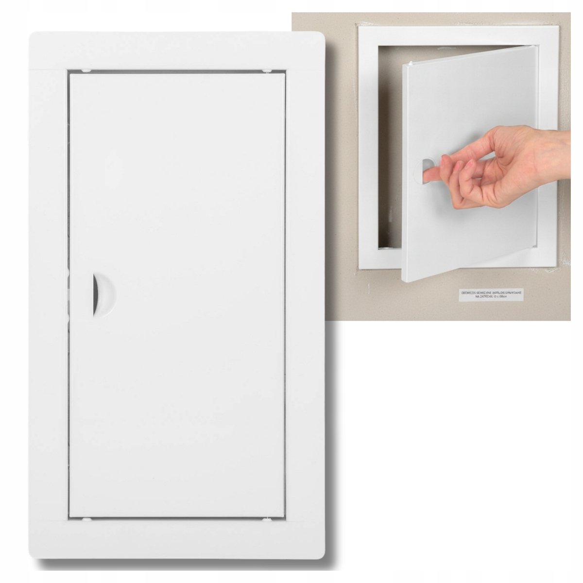 Universele Metalen Service Luik Wit 20x40cm - Makkelijke Toegang