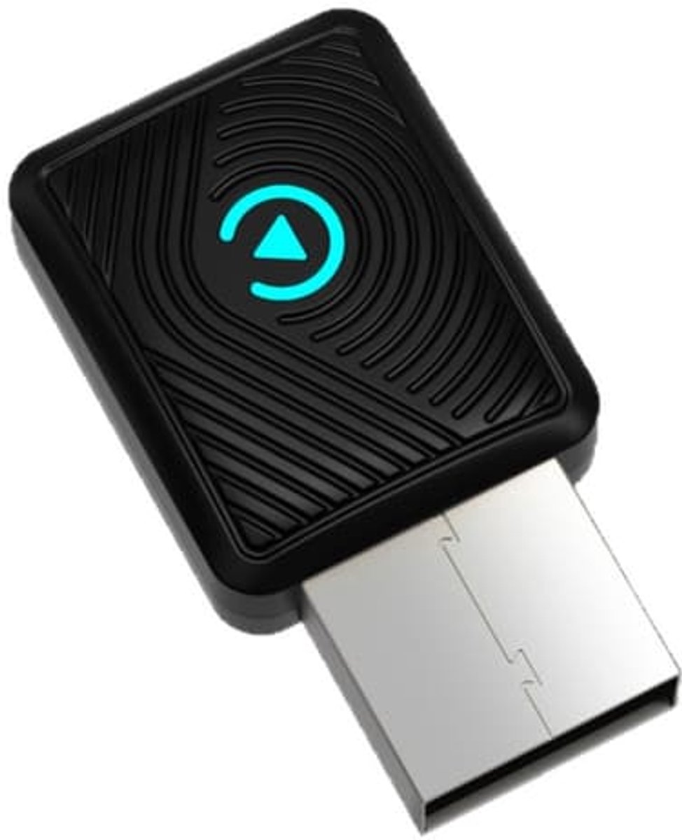 Claoner Draadloze CarPlay-adapter - Zwart - Converter van bedraad naar draadloos - Voor auto