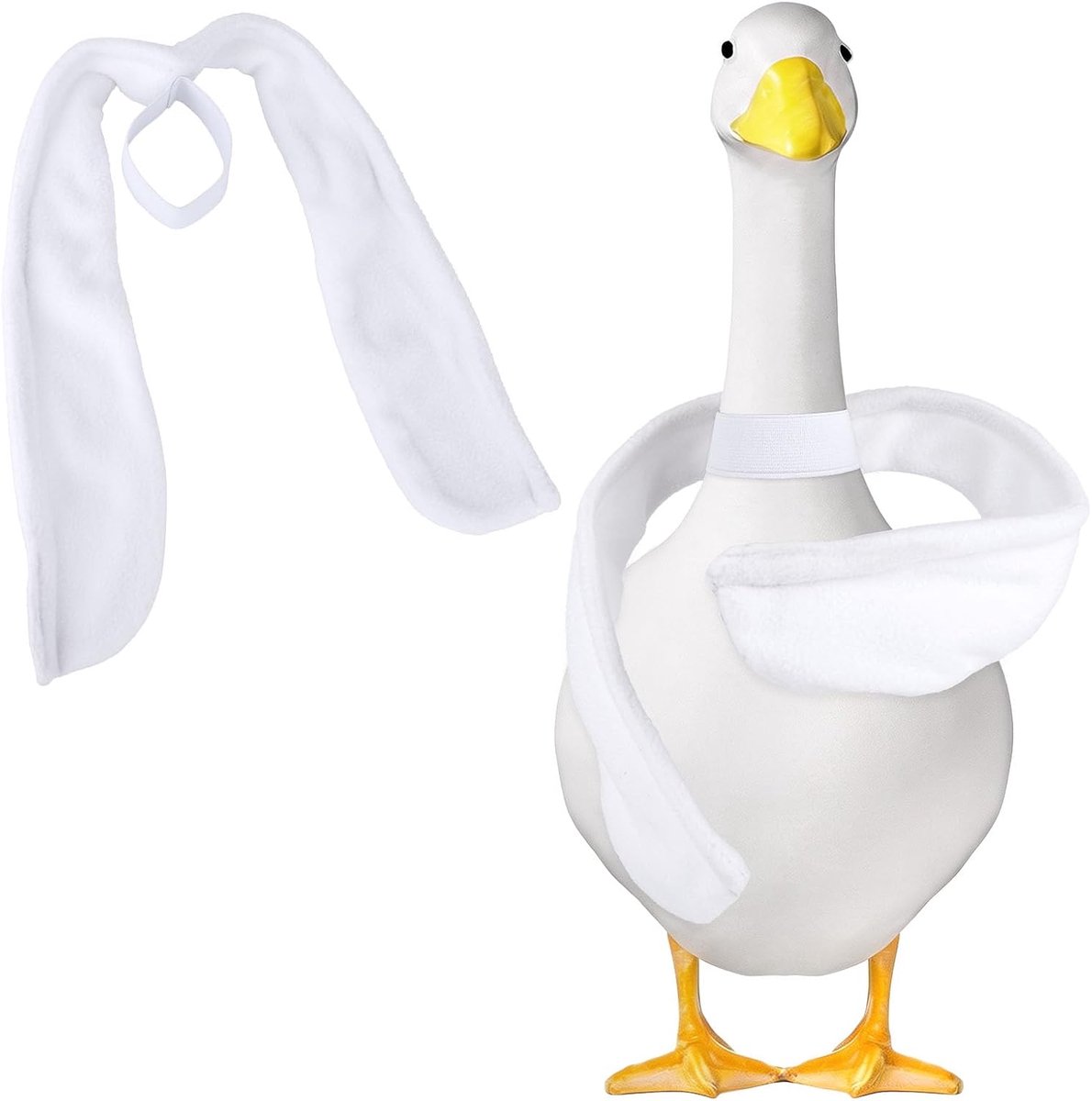 64cm Beweegbare Ganzenvleugels voor 58,42-71,12cm Veranda Gans, Wit | Polyester Vezel Verstelbare Veranda Gans Armen 58,42-71,12cm Buiten Decoratieve Veranda Gazon Gans Beeld Accessoires Cadeaus